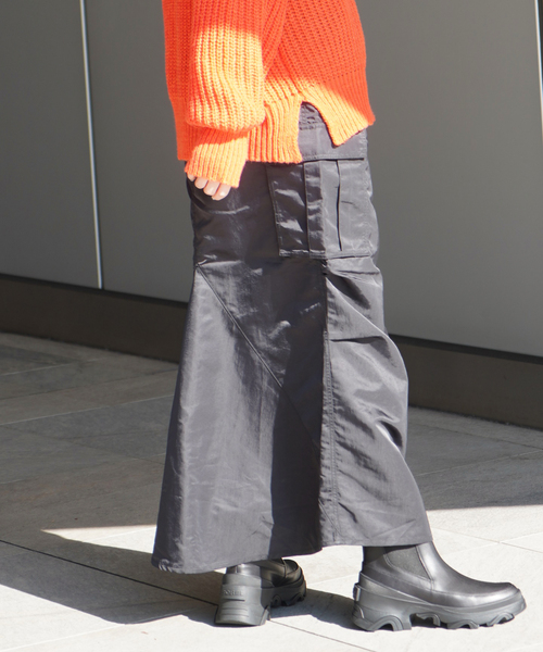 JOINT WORKS（ジョイントワークス）の「《追加》 カーゴマキシスカート（スカート・レディース・ブラック/カーキ・SMALL/MEDIUM）」の21枚目の写真