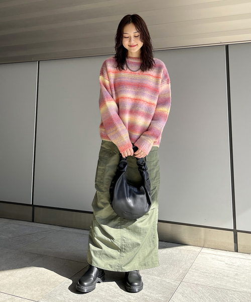 JOINT WORKS（ジョイントワークス）の「《追加》 カーゴマキシスカート（スカート・レディース・ブラック/カーキ・SMALL/MEDIUM）」の4枚目の写真