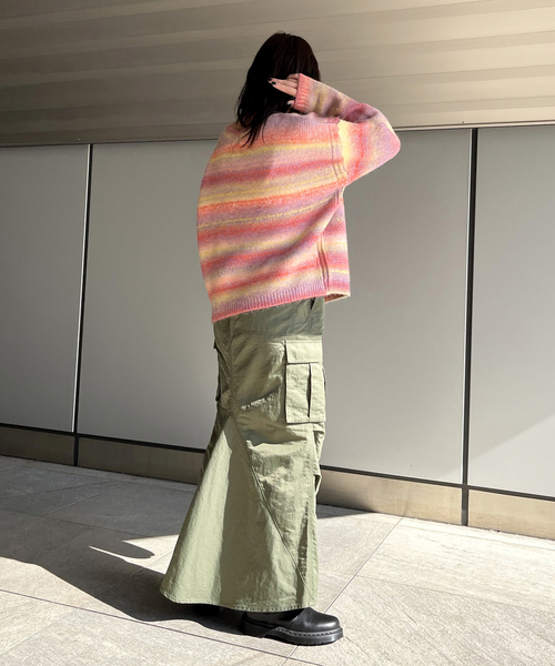 JOINT WORKS（ジョイントワークス）の「《追加》 カーゴマキシスカート（スカート・レディース・ブラック/カーキ・SMALL/MEDIUM）」の8枚目の写真