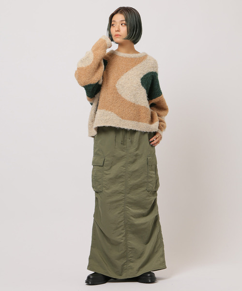 JOINT WORKS（ジョイントワークス）の「《追加》 カーゴマキシスカート（スカート・レディース・ブラック/カーキ・SMALL/MEDIUM）」の9枚目の写真