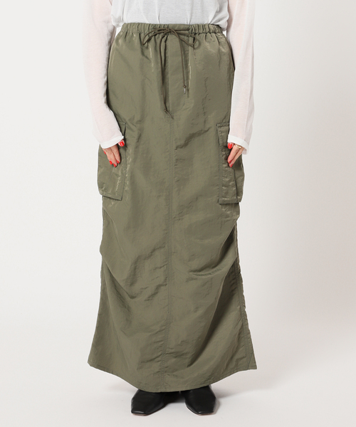 JOINT WORKS（ジョイントワークス）の「《追加》 カーゴマキシスカート（スカート・レディース・ブラック/カーキ・SMALL/MEDIUM）」の14枚目の写真