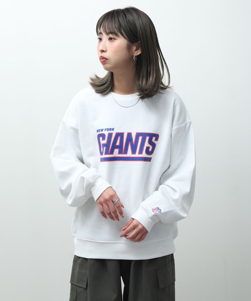 NBA/NFL/NHL/MLB（エヌビーエーエヌエフエルエヌエイチエルエムエルビー）の「【NFL】チームロゴクルーネックスウェット（スウェット・メンズ・ネイビー/オフホワイト/ネイビー系/グリーン/ワインレッド・MEDIUM/LARGE/X-LARGE）」の21枚目の写真