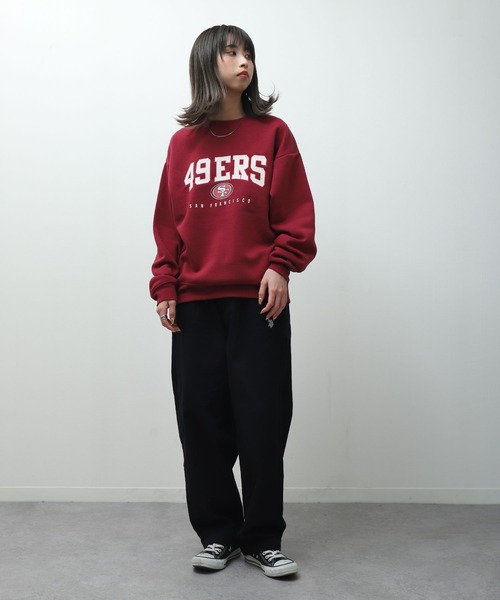 NBA/NFL/NHL/MLB（エヌビーエーエヌエフエルエヌエイチエルエムエルビー）の「【NFL】チームロゴクルーネックスウェット（スウェット・メンズ・ネイビー/オフホワイト/ネイビー系/グリーン/ワインレッド・MEDIUM/LARGE/X-LARGE）」の17枚目の写真