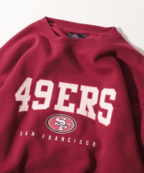 NBA/NFL/NHL/MLB（エヌビーエーエヌエフエルエヌエイチエルエムエルビー）の「【NFL】チームロゴクルーネックスウェット（スウェット・メンズ・ネイビー/オフホワイト/ネイビー系/グリーン/ワインレッド・MEDIUM/LARGE/X-LARGE）」の12枚目の写真