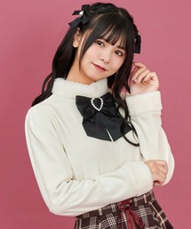 ハートリボンベロアトップス