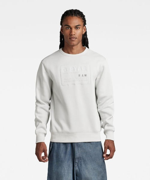 G-STAR(ジースター)の「ORIGINALS SWEATER/ロゴスウェット(スウェット・メンズ・ブルー/ダークブラック/ライトグレー/レッド・SMALL/MEDIUM/LARGE/X-LARGE/X-SMALL)」の3枚目の写真