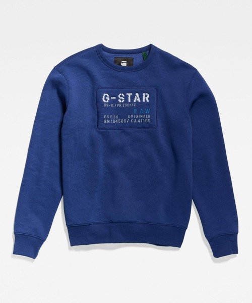 G-STAR(ジースター)の「ORIGINALS SWEATER/ロゴスウェット(スウェット・メンズ・ブルー/ダークブラック/ライトグレー/レッド・SMALL/MEDIUM/LARGE/X-LARGE/X-SMALL)」の9枚目の写真