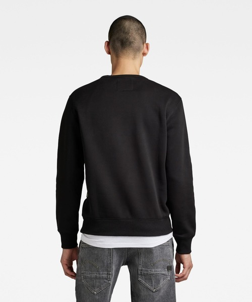 G-STAR(ジースター)の「ORIGINALS SWEATER/ロゴスウェット(スウェット・メンズ・ブルー/ダークブラック/ライトグレー/レッド・SMALL/MEDIUM/LARGE/X-LARGE/X-SMALL)」の14枚目の写真