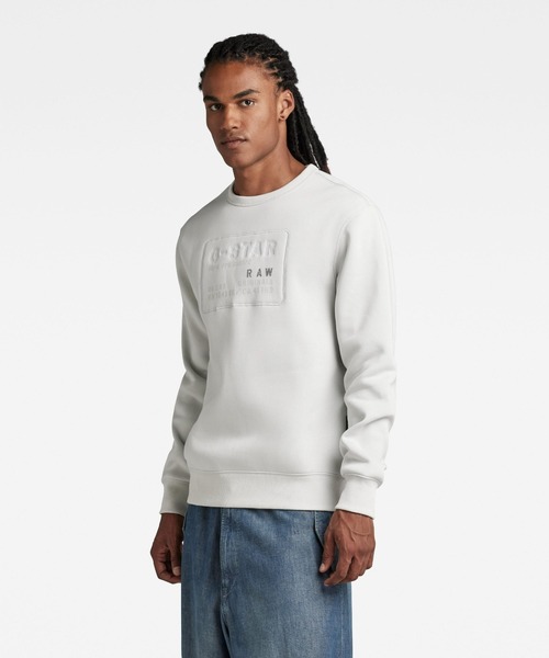 G-STAR(ジースター)の「ORIGINALS SWEATER/ロゴスウェット(スウェット・メンズ・ブルー/ダークブラック/ライトグレー/レッド・SMALL/MEDIUM/LARGE/X-LARGE/X-SMALL)」の8枚目の写真