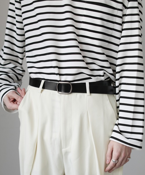 ETELIO（エテリオ）の「調節自由 本革ピンレス合成皮革ベルト（ベルト・メンズ・ブラウン/ブラック・FREE）」の10枚目の写真