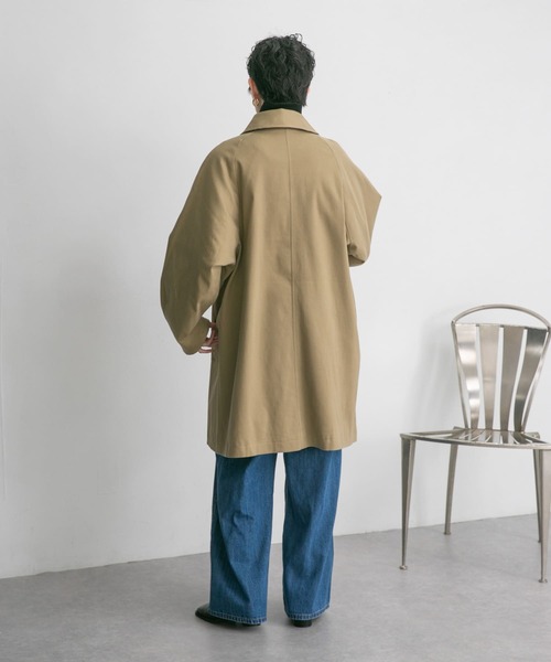 KBF（ケイビーエフ）の「ハーフバルカラーコート（その他アウター・レディース・ブラック/ベージュ・ONE）」の19枚目の写真