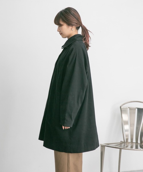 KBF（ケイビーエフ）の「ハーフバルカラーコート（その他アウター・レディース・ブラック/ベージュ・ONE）」の22枚目の写真