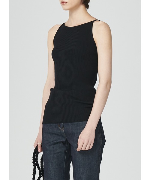 LOW CLASSIC(ロウ クラシック)の「HALTER NECK SLEEVELESS KNIT(キャミソール・レディース・ブラック・S/M)」の5枚目の写真