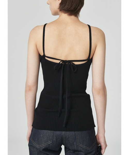 LOW CLASSIC(ロウ クラシック)の「HALTER NECK SLEEVELESS KNIT(キャミソール・レディース・ブラック・S/M)」の2枚目の写真