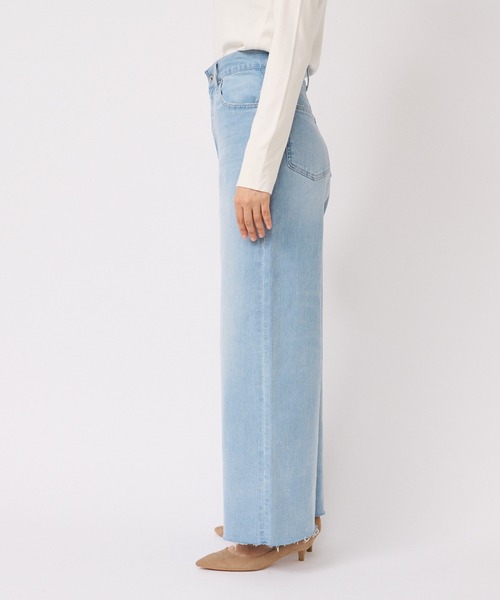 RIVE DROITE（リヴドロワ）の「程よいワイドシルエットが魅力/フレアワイドデニム（デニムパンツ・レディース・サックスブルー・36/38）」の16枚目の写真