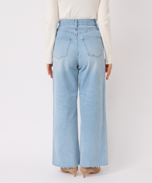 RIVE DROITE（リヴドロワ）の「程よいワイドシルエットが魅力/フレアワイドデニム（デニムパンツ・レディース・サックスブルー・36/38）」の17枚目の写真