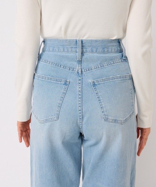 RIVE DROITE（リヴドロワ）の「程よいワイドシルエットが魅力/フレアワイドデニム（デニムパンツ・レディース・サックスブルー・36/38）」の18枚目の写真