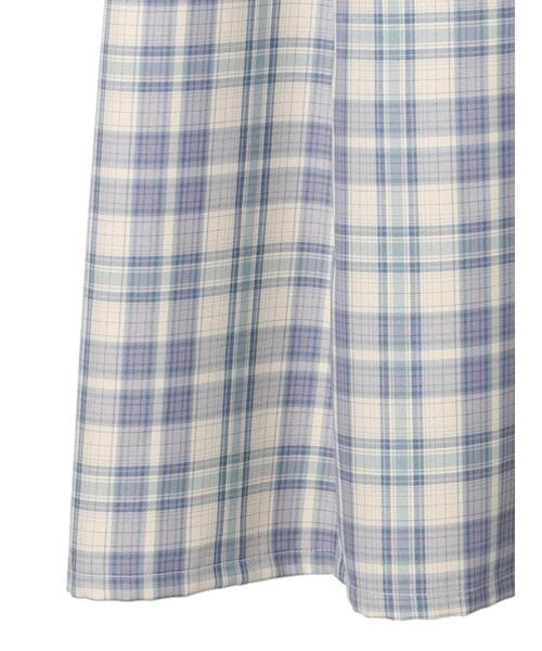 earth music&ecology（アースミュージックアンドエコロジー）の「CHECKハイウエストフレアジャンスカ（ワンピース・レディース・グリーン系その他2/ブルー系その他4・S/M）」の21枚目の写真