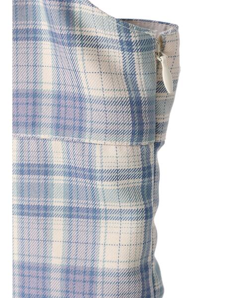 earth music&ecology（アースミュージックアンドエコロジー）の「CHECKハイウエストフレアジャンスカ（ワンピース・レディース・グリーン系その他2/ブルー系その他4・S/M）」の22枚目の写真