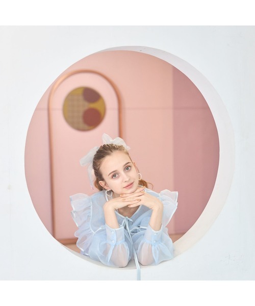 lilLilly（リルリリー）の「オーガンジーリボンヘアゴム（ヘアゴム・レディース・ブラック/ホワイト/ブルー・FREE）」の9枚目の写真