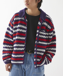 JOURNAL STANDARD relume（ジャーナルスタンダード　レリューム）の「CALIFORNIA クロシェアミ ニットカーディガン "BORDER"（カーディガン/ボレロ・メンズ）」