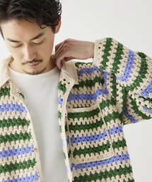 JOURNAL STANDARD relume | CALIFORNIA クロシェアミ ニットカーディガン "BORDER"(カーディガン/ボレロ)