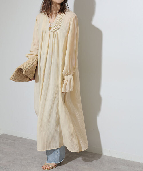 SLOBE IENA スローブイエナ ストライプスクエアワンピース スローブイエナ イエナ IENA ドットカシュクールロング