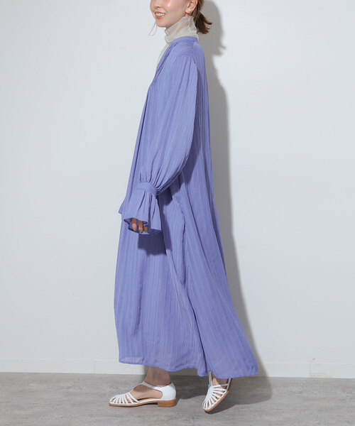 snidel【新品未使用】ジャガードストライプワンピース ラメジャガード  