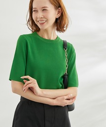 ROPE' PICNIC | 【WEB限定カラー:クリーム】Beauty knit/ハーフスリーブニットプルオーバー(ニット/セーター)