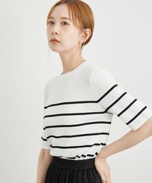ROPE' PICNIC | 【WEB限定カラー:クリーム】Beauty knit/ハーフスリーブニットプルオーバー(ニット/セーター)