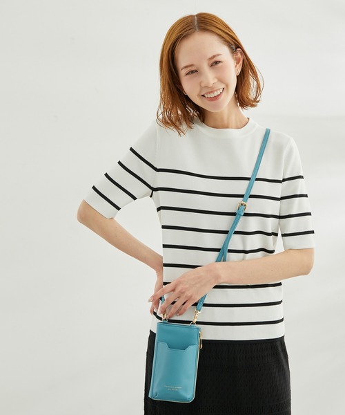 ROPE' PICNIC（ロペピクニック）の「【WEB限定カラー:クリーム】Beauty knit/ハーフスリーブニットプルオーバー（ニット/セーター・レディース・オレンジ系その他/ホワイト系その他5/クリーム/イエロー系その他/ライトグリーン/ターコイズブルー/オフホワイト/ブラウン/ブラック・38）」の17枚目の写真