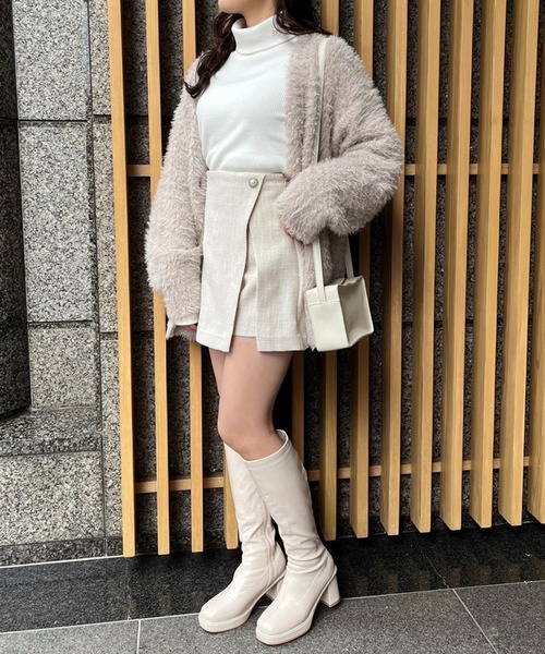 one after another NICE CLAUP（ワンアフターアナザーナイスクラップ）の「ビジューボタンスカパン　2023SS（その他パンツ・レディース・アイボリー系/ブラック/アイボリー/ホワイト系その他・FREE）」の7枚目の写真