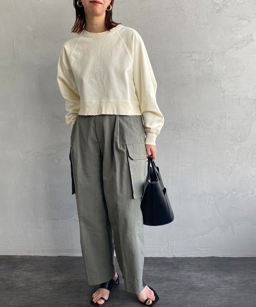 JEANS FACTORY Clothes（ジーンズファクトリークローズ）の「[Jeans Factory Clothes/ジーンズファクトリークローズ] ピグメント加工ダメージＴシャツ（Tシャツ/カットソー・レディース・ブルー/アイボリー/ブラック/ピンク/グレー・F）」の7枚目の写真