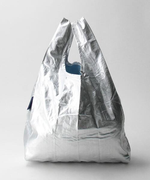 BAGGU（バグー）の「＜BAGGU＞メタリック シルバー ポケッタブルバッグ/BABY（エコバッグ/サブバッグ・レディース・シルバー・FREE）」の4枚目の写真
