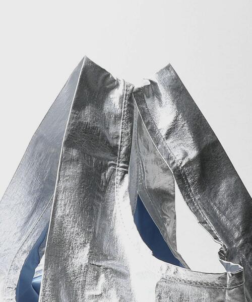 BAGGU（バグー）の「＜BAGGU＞メタリック シルバー ポケッタブルバッグ/BABY（エコバッグ/サブバッグ・レディース・シルバー・FREE）」の6枚目の写真