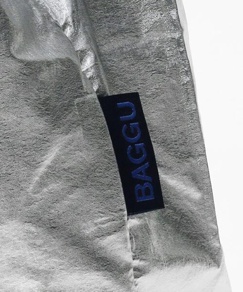 BAGGU（バグー）の「＜BAGGU＞メタリック シルバー ポケッタブルバッグ/BABY（エコバッグ/サブバッグ・レディース・シルバー・FREE）」の8枚目の写真