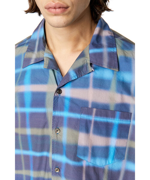 DIESEL（ディーゼル）の「メンズ シャツ チェック（シャツ/ブラウス・メンズ・ネイビー/ホワイト・44/46/48/50/54/52）」の9枚目の写真