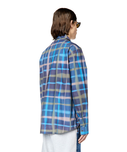 DIESEL（ディーゼル）の「メンズ シャツ チェック（シャツ/ブラウス・メンズ・ネイビー/ホワイト・44/46/48/50/54/52）」の11枚目の写真