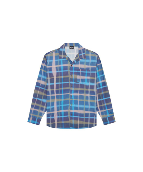 DIESEL（ディーゼル）の「メンズ シャツ チェック（シャツ/ブラウス・メンズ・ネイビー/ホワイト・44/46/48/50/54/52）」の13枚目の写真