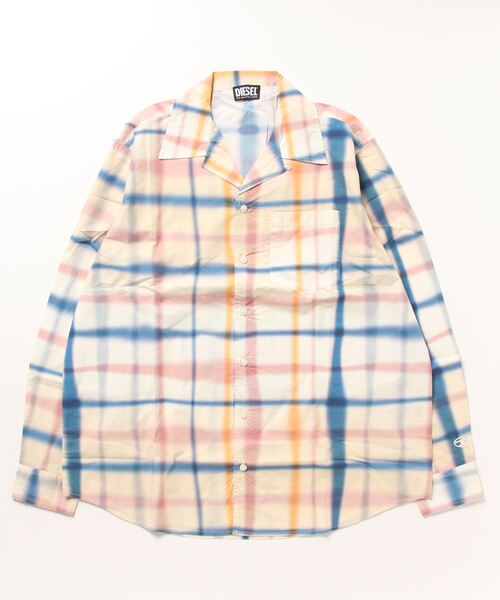 DIESEL（ディーゼル）の「メンズ シャツ チェック（シャツ/ブラウス・メンズ・ネイビー/ホワイト・44/46/48/50/54/52）」の6枚目の写真