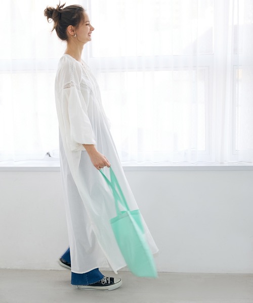 coca(coca)(コカ)の「レース切り替えワンピース(ワンピース・レディース・ホワイト/ブラック・ONE SIZE)」の15枚目の写真