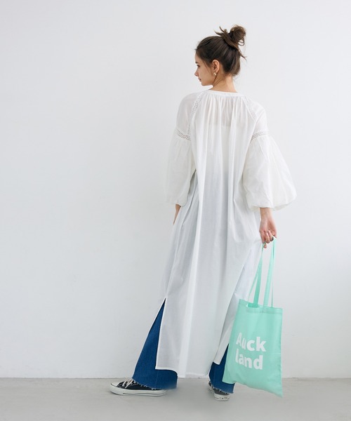 coca(coca)(コカ)の「レース切り替えワンピース(ワンピース・レディース・ホワイト/ブラック・ONE SIZE)」の9枚目の写真