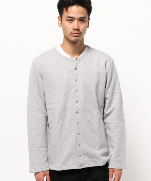 OUTLET（アウトレット）の「【Ciaopanic】裏毛C/Nスナップカーディガン（カーディガン/ボレロ・メンズ・グレー/ネイビー・MEDIUM/LARGE）」の9枚目の写真