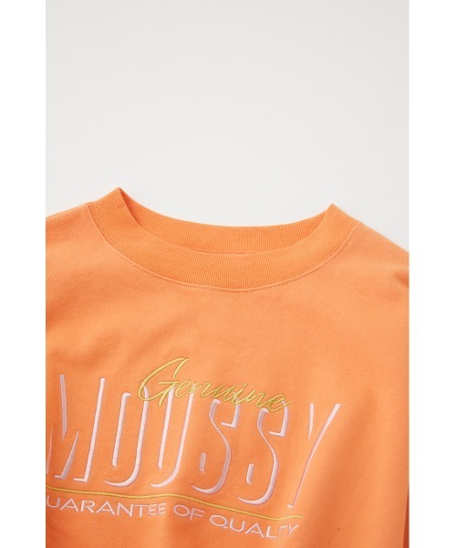 MOUSSY(マウジー)の「SHADOW MOUSSY SHORT プルオーバー(スウェット・レディース・杢グレー/ホワイト/ブラック/オレンジ・FREE)」の10枚目の写真