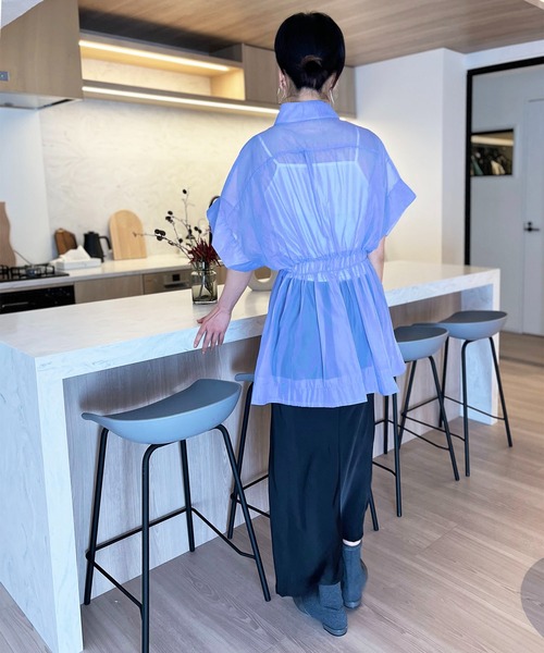 Jewelobe（ジュエローブ）の「インナーセットドルマンスリーブシアーチュニック（アンサンブル・レディース・ホワイト/ブルー/グリーン・FREE）」の8枚目の写真