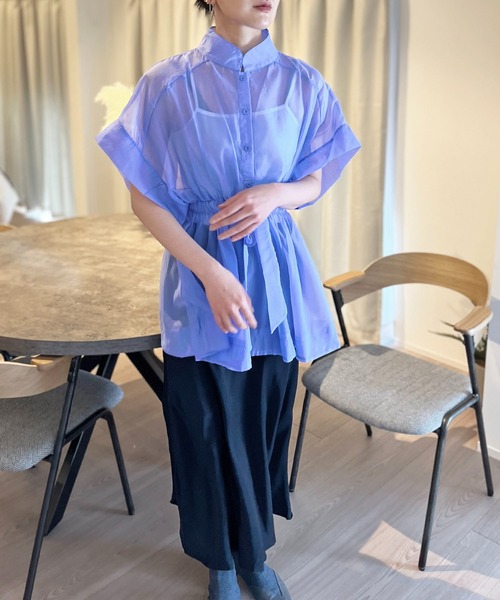 Jewelobe（ジュエローブ）の「インナーセットドルマンスリーブシアーチュニック（アンサンブル・レディース・ホワイト/ブルー/グリーン・FREE）」の13枚目の写真