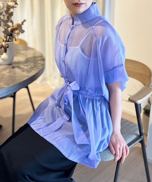 Jewelobe（ジュエローブ）の「インナーセットドルマンスリーブシアーチュニック（アンサンブル・レディース・ホワイト/ブルー/グリーン・FREE）」の20枚目の写真