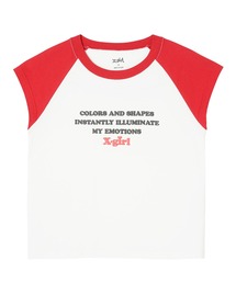 X-girl | FOAM PRINT RAGLAN SLEEVE BABY TEE(Tシャツ/カットソー)