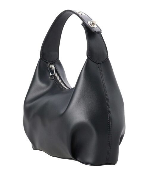 MURUA(ムルーア)の「ハーフムーンバッグ(ハンドバッグ・レディース・ブラック/シルバー・FREE)」の6枚目の写真