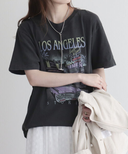 GOOD ROCK SPEED(グッドロックスピード)の「【WEB限定】【GOOD ROCK SPEED】LOS ANGELES Tシャツ(Tシャツ/カットソー・レディース・チャコールグレー・FREE)」の13枚目の写真